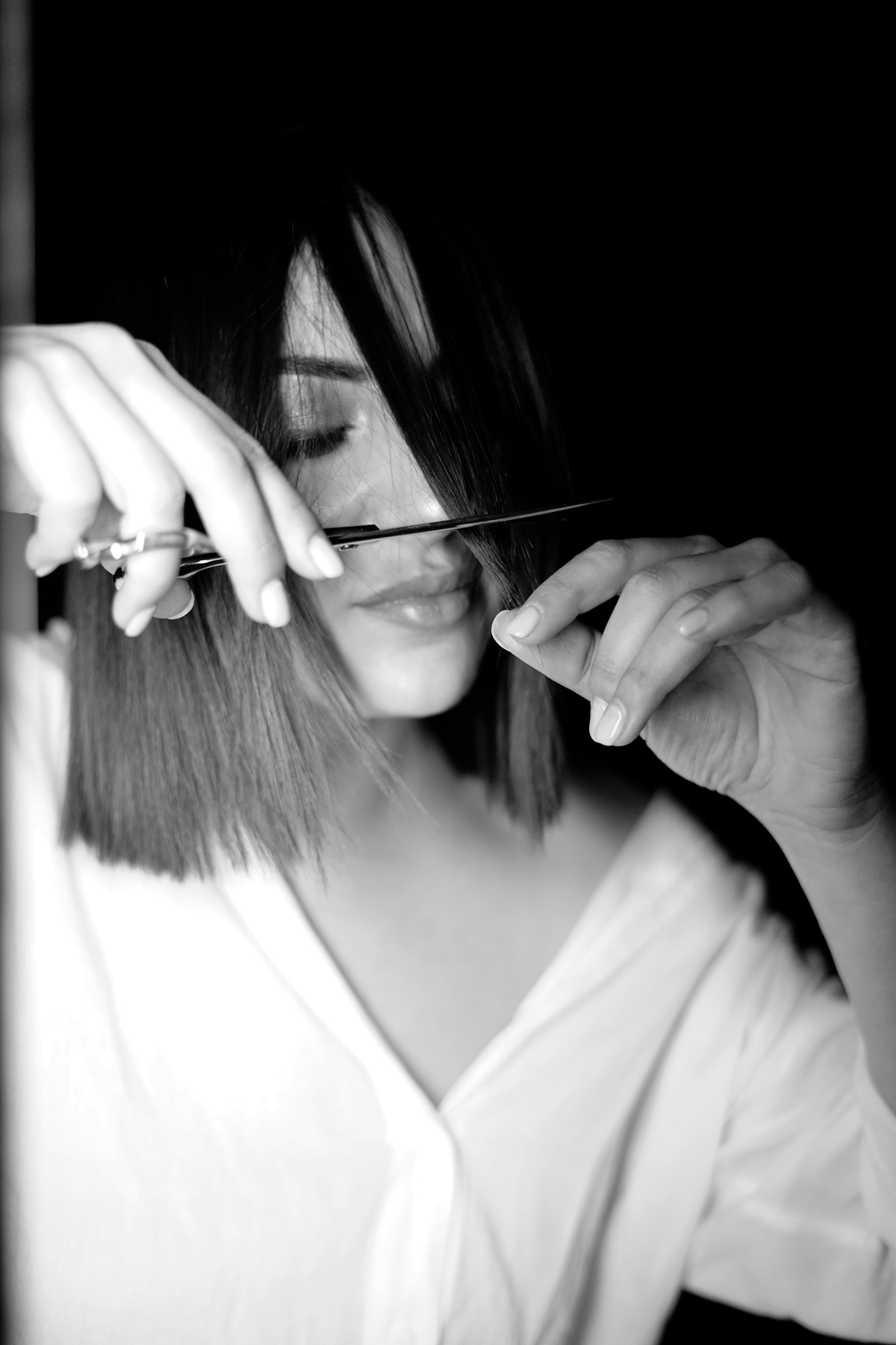 Stylistin bei der Arbeit